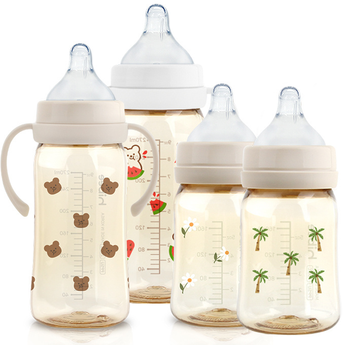 [HIBEE]KOTRA HEV-1 new born baby feeding bottle set bottle Pre Sterilized bpa free feed bottle Breast Milk Storage CARTOON Latex