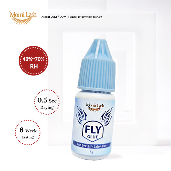 Strong Vegan Eyelash Glue 0.5 Second Drying Time Maximum Bonding Strength For Lash Applications