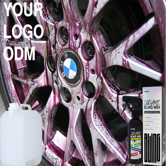 Hot Sale Iron Remover Wheel Cleaner Car Spray Cleaner With Custom Logo For Auto Body And Wheel