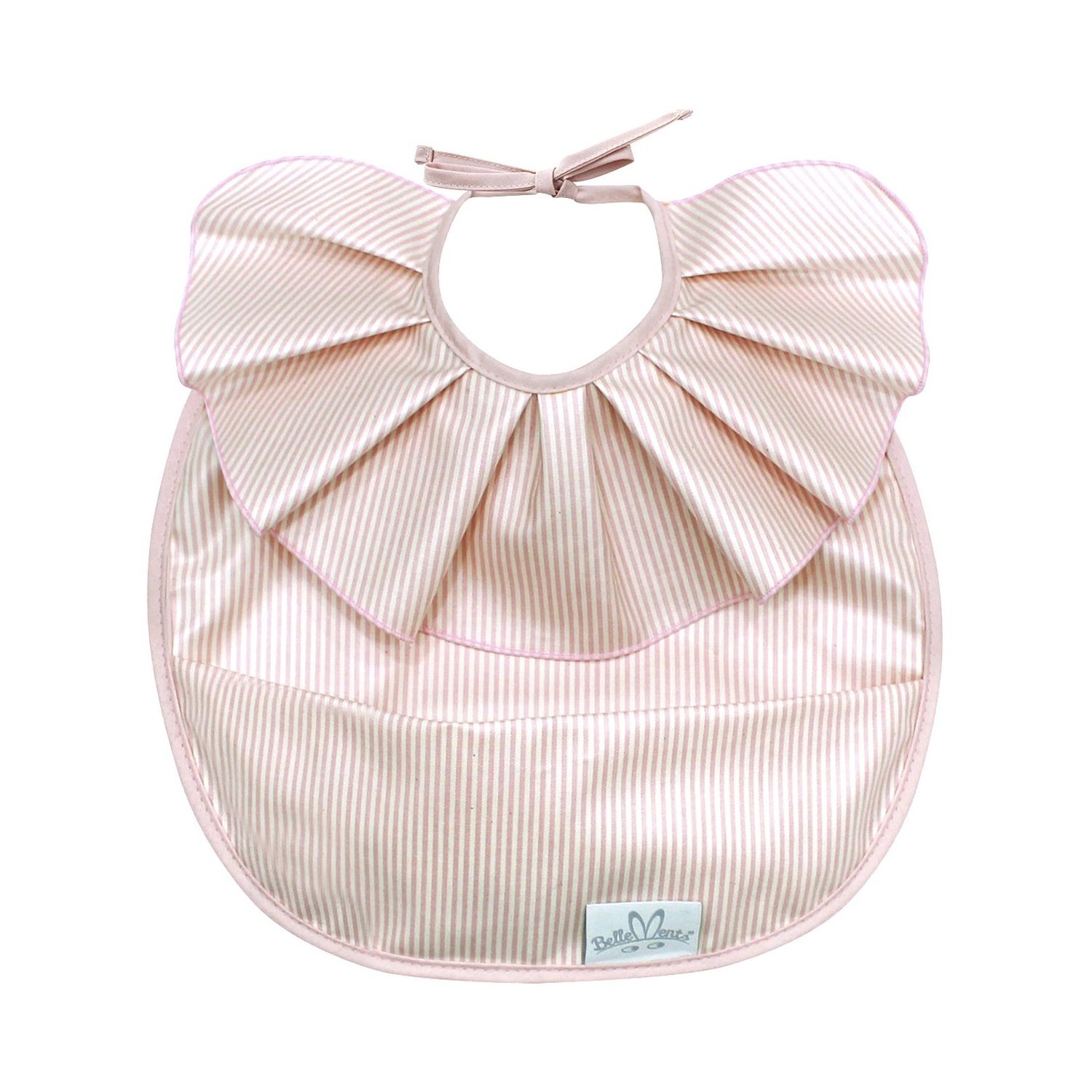 Korean Kids Items [Bellement] Lovely Ruffle Waterproof Bib-Saint Pink by Lotte Duty Free