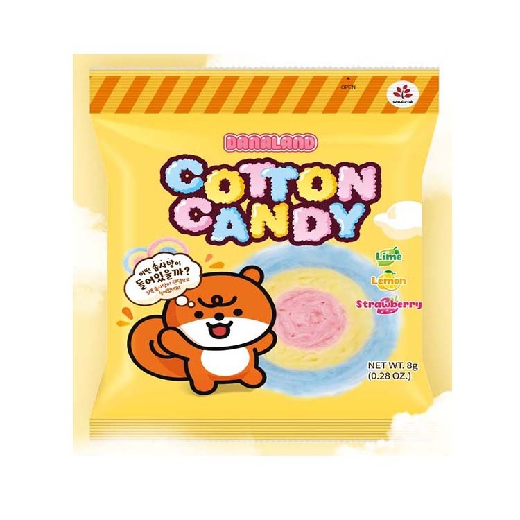 Selling popular colorful marshmallows for children family birthday snacks marshmallows DANALAND Cotton Candy