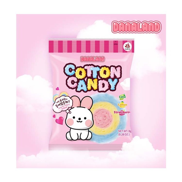 Selling popular colorful marshmallows for children family birthday snacks marshmallows DANALAND Cotton Candy