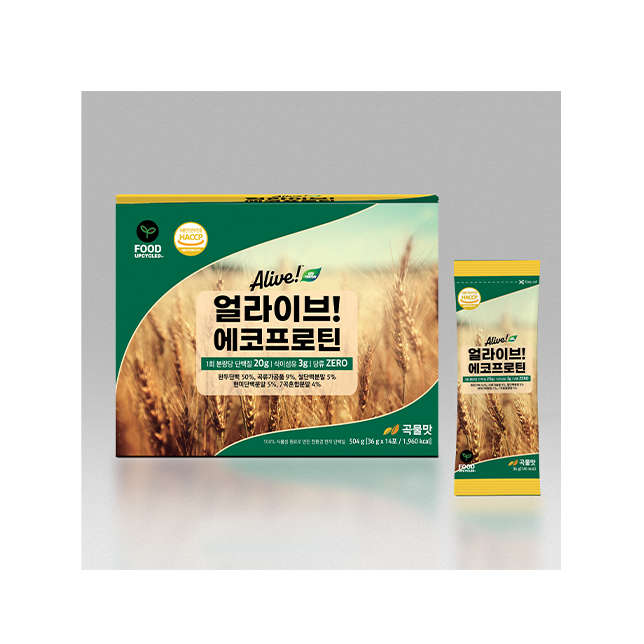 Korean Health Food snack bars Dietary fiber meal replacement provides energy snack bars Alive! Eco-protein