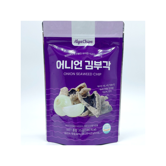 [Badalove] dry food onion seaweed chip bite light snack dried fried made in korea tasty crispy seaweed crisps snack