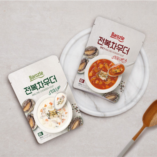 [WANDODA] Abalone chowder soup cream tasty spicy tomato Rice powder Korea instant food nutritious meal