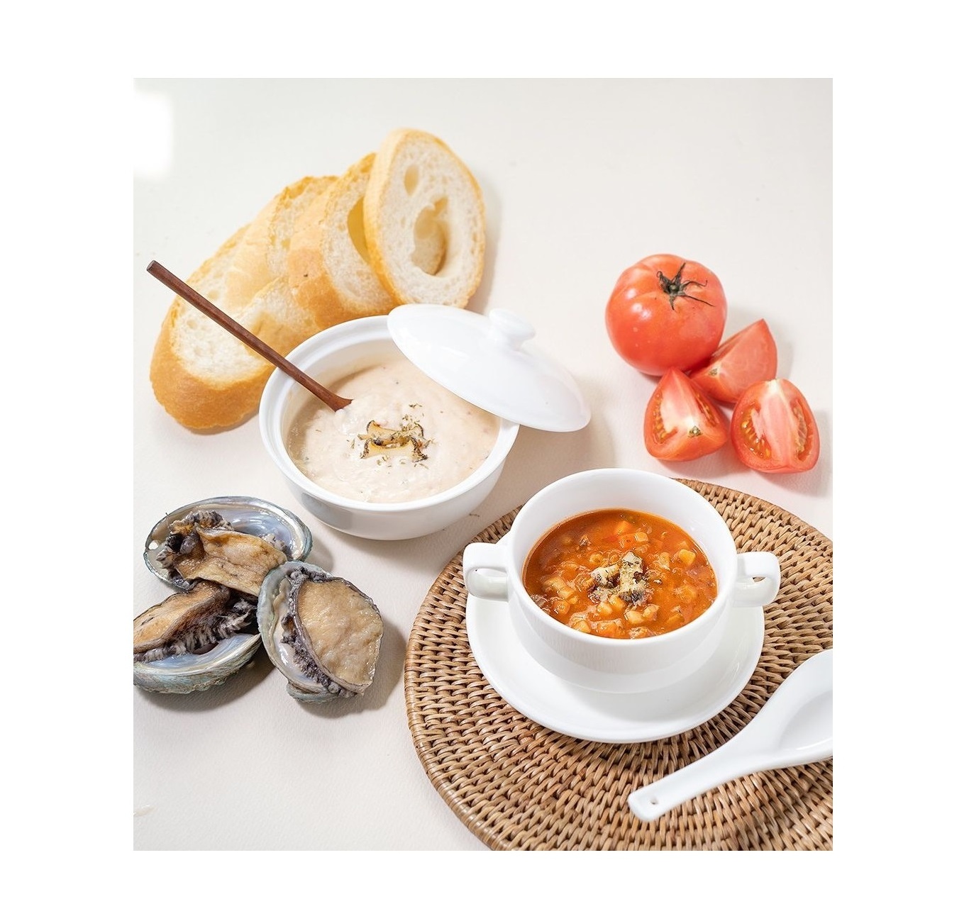 [WANDODA] Abalone chowder soup cream tasty spicy tomato Rice powder Korea instant food nutritious meal