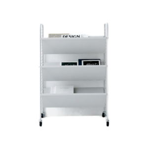 RATNER Floor-Standing Magazine Rack 3-tier the deep and wide V-shaped shelf is generous in size and has good storage capacity