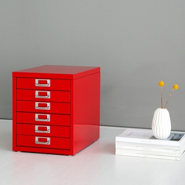 KOMPANY Metal Storage Tower 6-tiers It holds A4 paper comfortably, so it is good for storing documents or small items