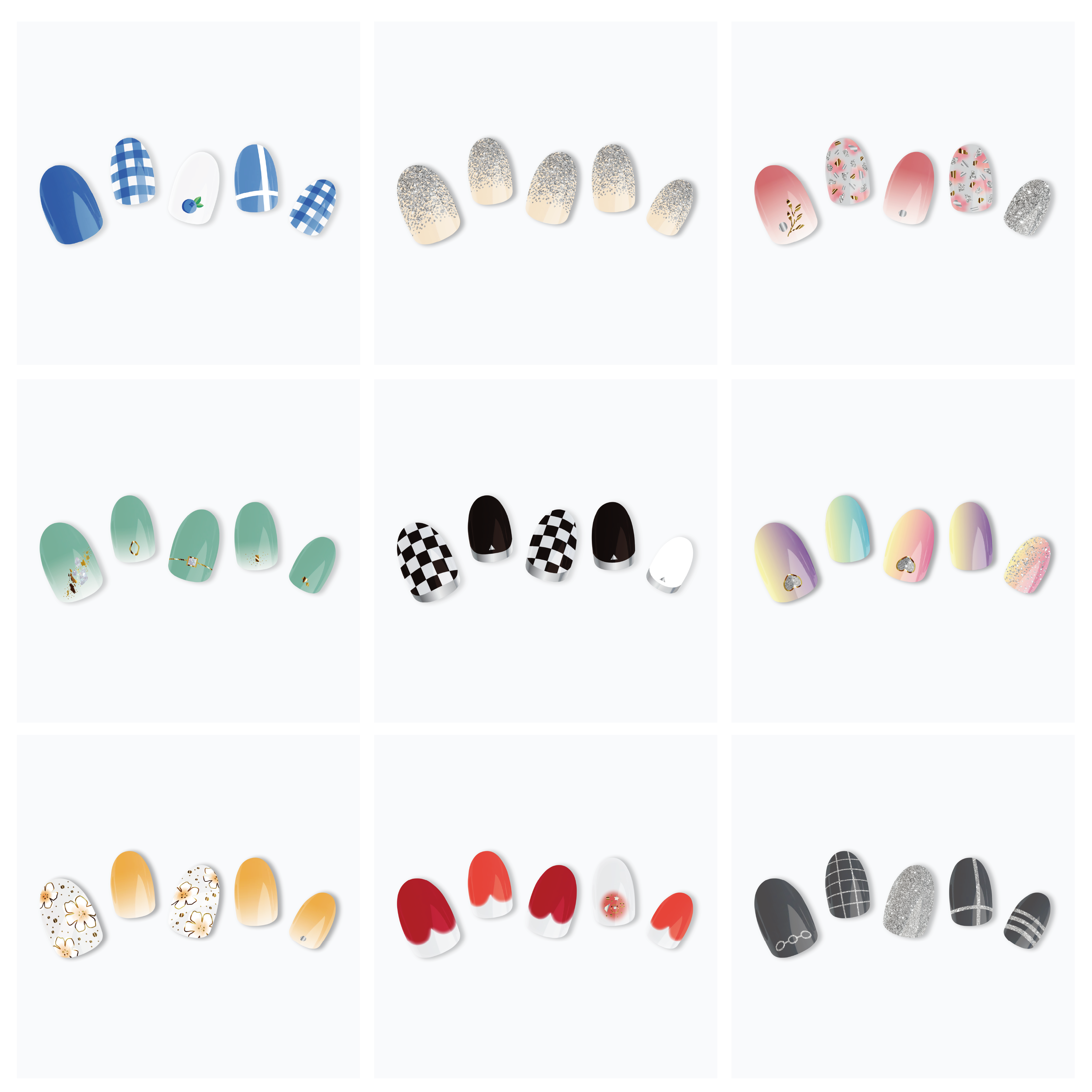 [SEWON] Made in Korea ggomi Gel Nail Strips Stickers Wraps Seal Manicure Pedicure Instant OEM ODM Custom Wholesale