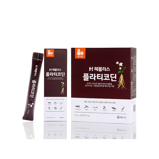 (sungone PCM) - Heblis Platycodin 3-year-grown Jeju white bellflower root for bronchial and throat health KOTRA