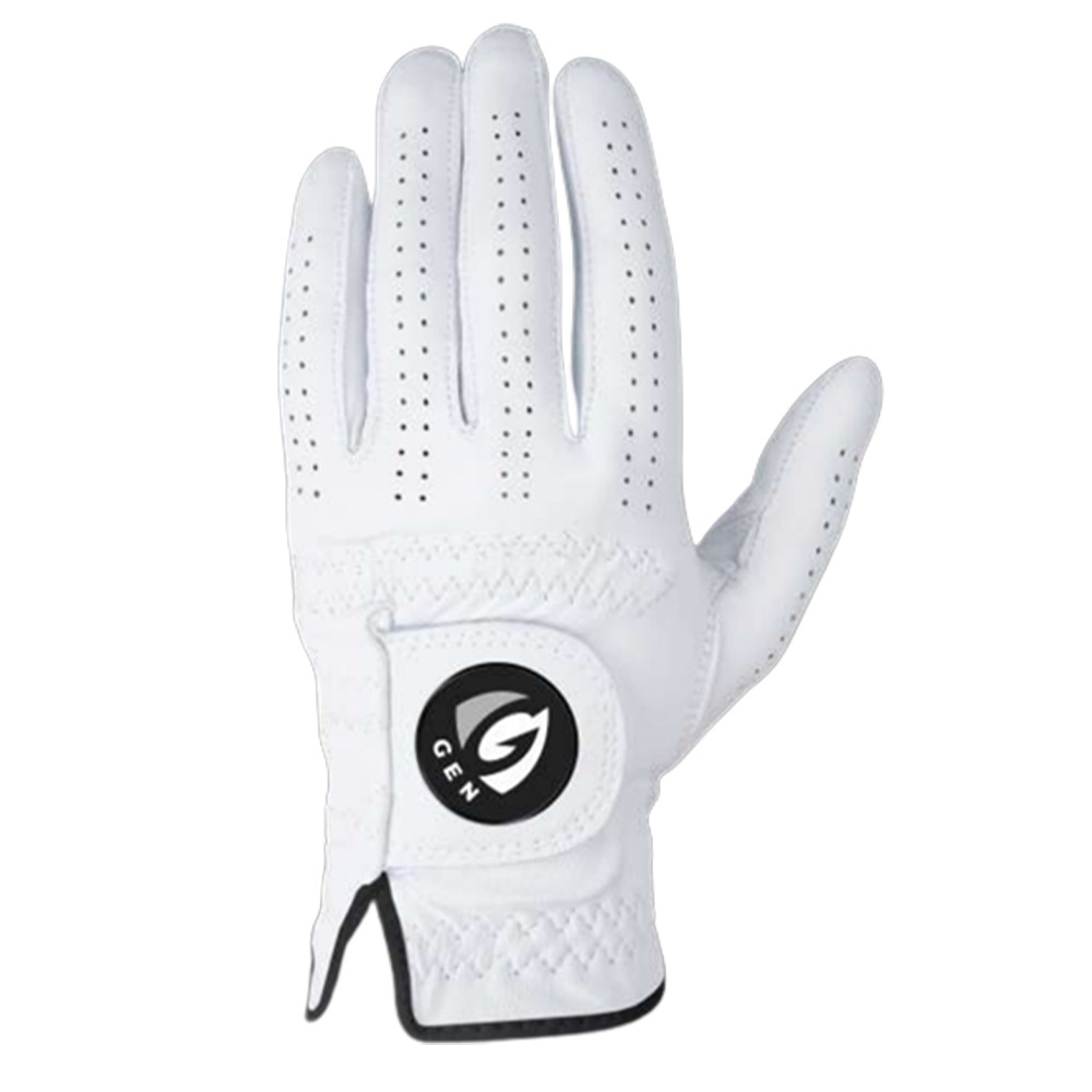 BECS Golf Gloves Men Hand Gloves, Premium Cabretta Leather, All Weather Gen Coating Non-Slip Grip, Pack of 1, White