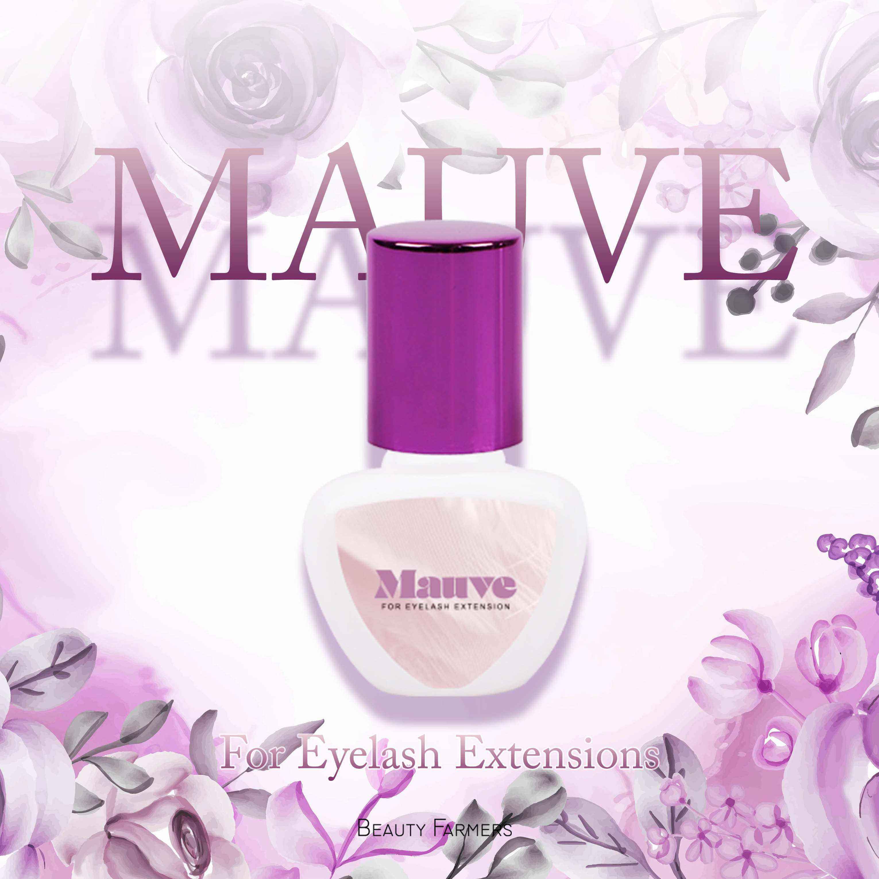 Mauve Professional Eyelash Extension Glue OEM from Korea 0.5sec Dry Low Humidity Adhesive Private Label for Eyelashes