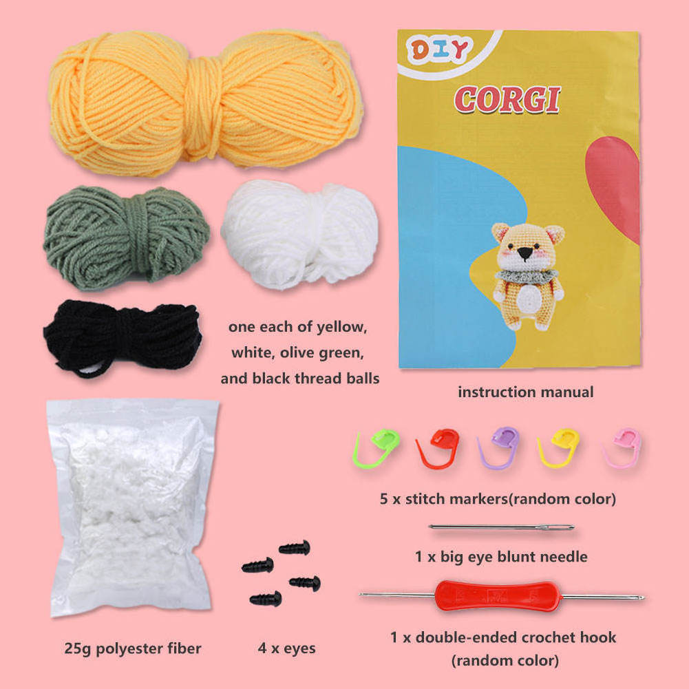 DIY Handmade crochet for kids wobbles crochet kit for beginners beginner crochet kit