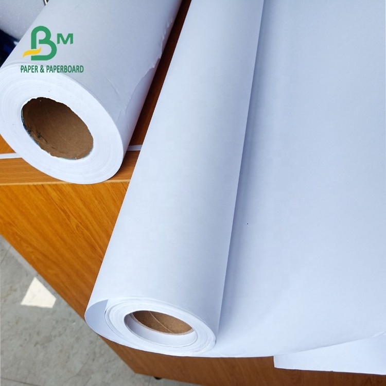 A0 Size 80gsm 50m 100m 150m Uncoated CAD Plotter Paper For Engineering Drawing