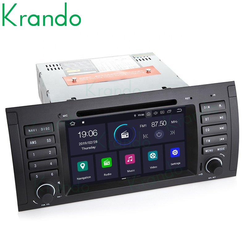 Krando Android 11.0 4G 64G 7 Inch Car Navigation DVD Player For BMW M5 E39 1995-2003 Car Stereo Audio Multimedia Head Unit