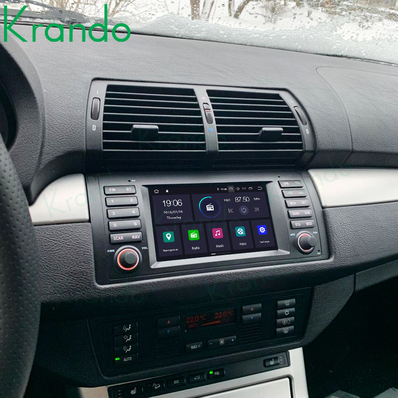 Krando Android 11.0 4G 64G 7 Inch Car Navigation DVD Player For BMW M5 E39 1995-2003 Car Stereo Audio Multimedia Head Unit