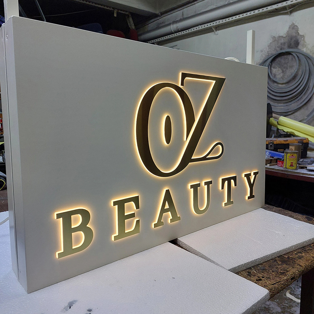 Hot Selling outdoor indoor led sign channel letter wall stainless steel metal backlit signage 3d acrylic led letter sign