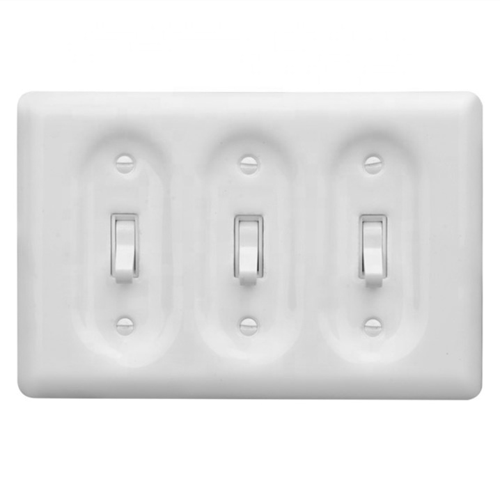 High Quality American Ceramic Decorative Plate Cover Electric Wall Switches for Home