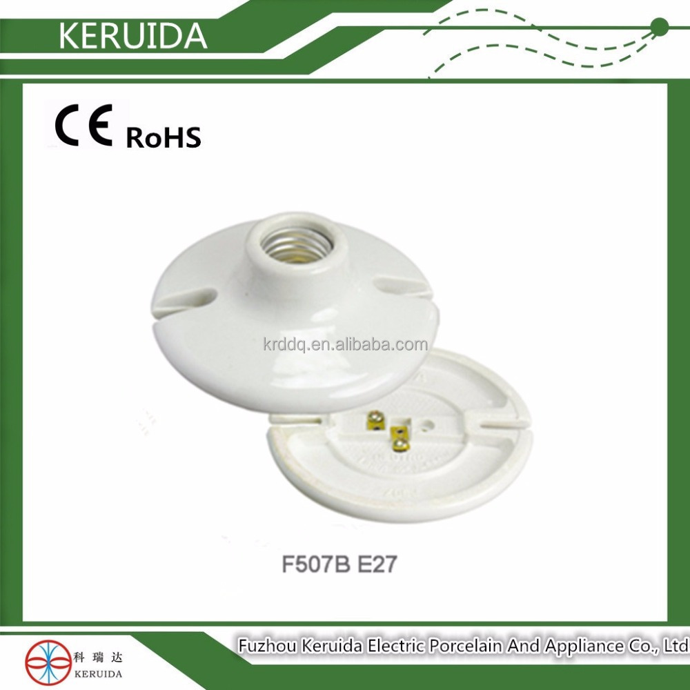 ceramic porcelain round ceiling light lamp holder & decorative ceiling light covers