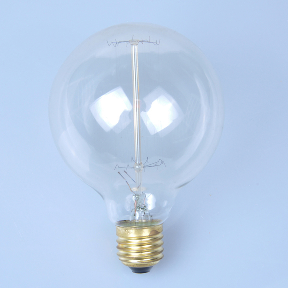 G-95 Squirrel cage Factory Price Filament Tungsten Edison Bulbs Antique  Amber Glass 40 watt G80 Led Lamp