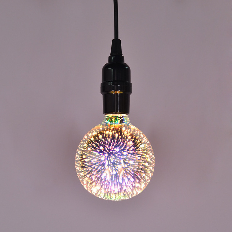 Led Bulbs Decorative Light Bulb G95 5W Edison Firework 3D for Party AC Murano Glass 80 Spotlight Smart Bulb E27 Colorful 15 - 25