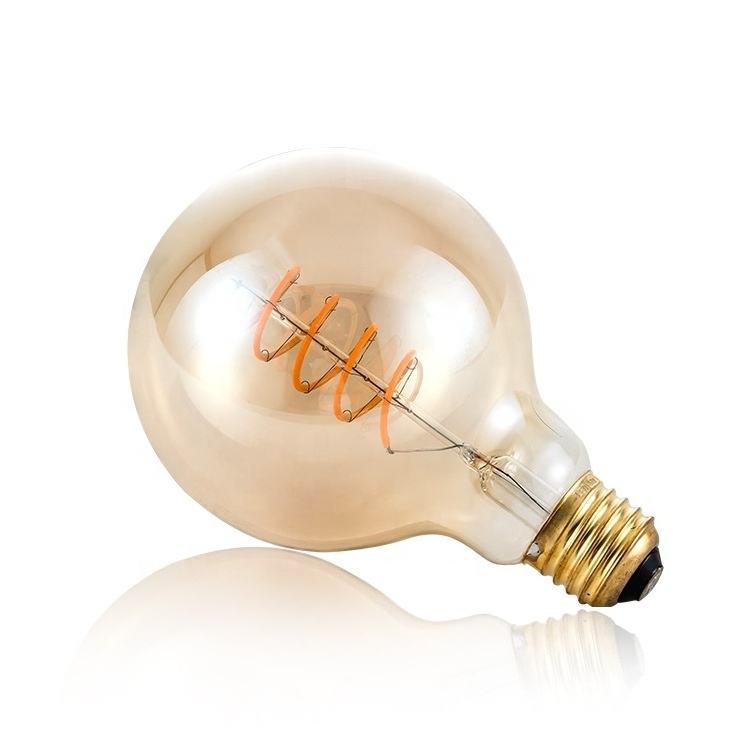 G95 Smart Bulbs Tungsten Incandescent Soft Filament Edison Light Bulbs E27 Retro LED Lamps 2300K Vintage Decoration