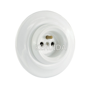 KERUIDA Porcelain wall socket flush socket switch