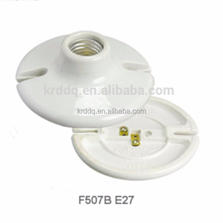 ceramic porcelain round ceiling light lamp holder & decorative ceiling light covers