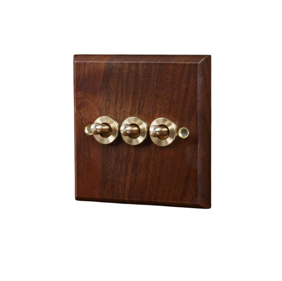 Best-selling European Vintage Brass Toggle Switch Electric Wall Light Switch for Home