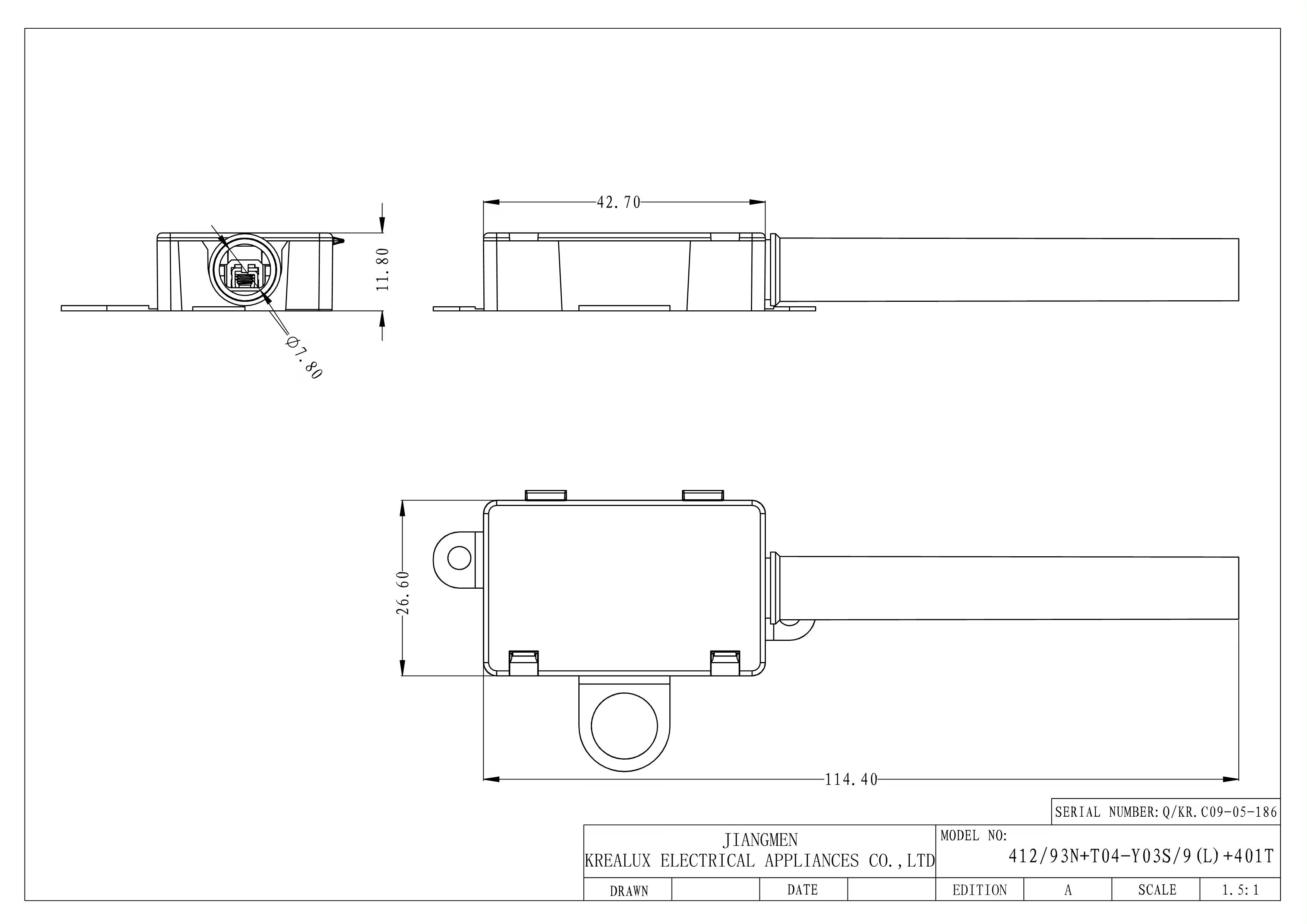 KREALUX BELEKS A dustproof junction box that can store terminal connections