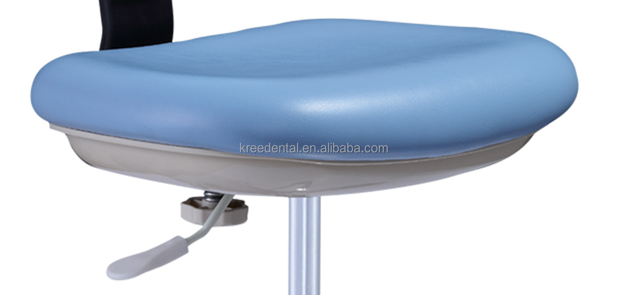 Hydraulic Saddle Stool Office Chair with Backrest Rolling Adjustable Height for Clinic Dentist Spa Massage Medical Salons Studio