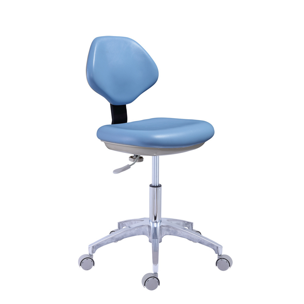 Hydraulic Saddle Stool Office Chair with Backrest Rolling Adjustable Height for Clinic Dentist Spa Massage Medical Salons Studio