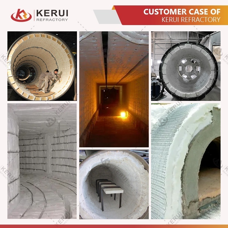 KERUI High Temperature Insulation Refractory Ceramic Fiber Blanket Ceramic Fiber Wool for Furnace