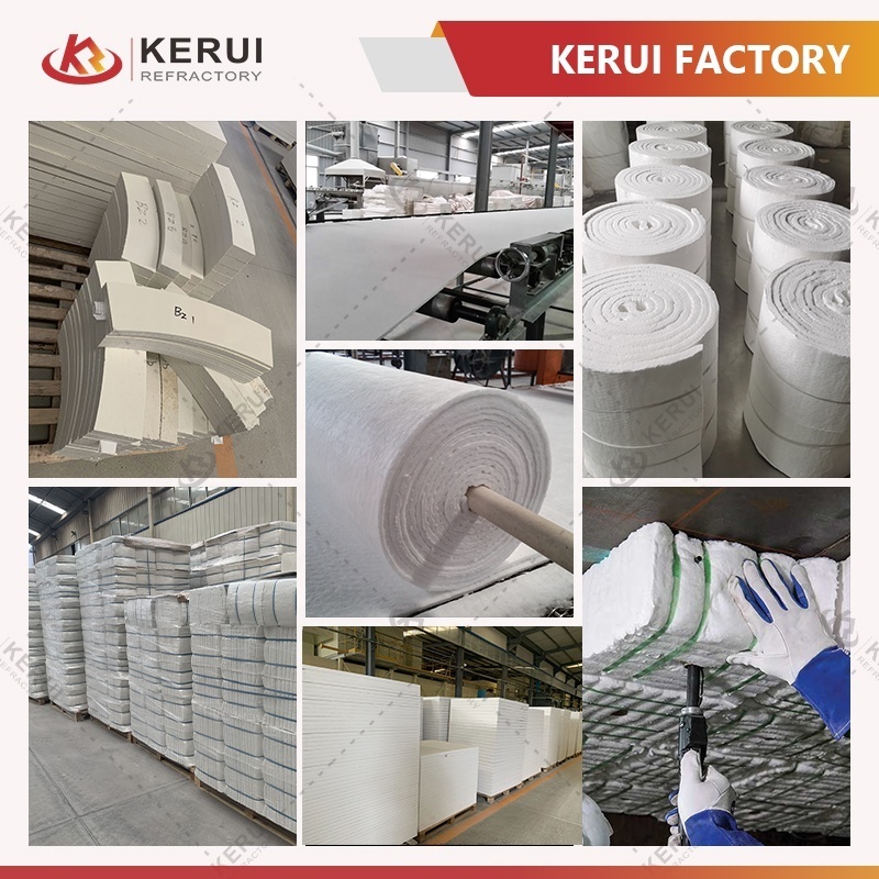 KERUI High Temperature Insulation Refractory Ceramic Fiber Blanket Ceramic Fiber Wool for Furnace