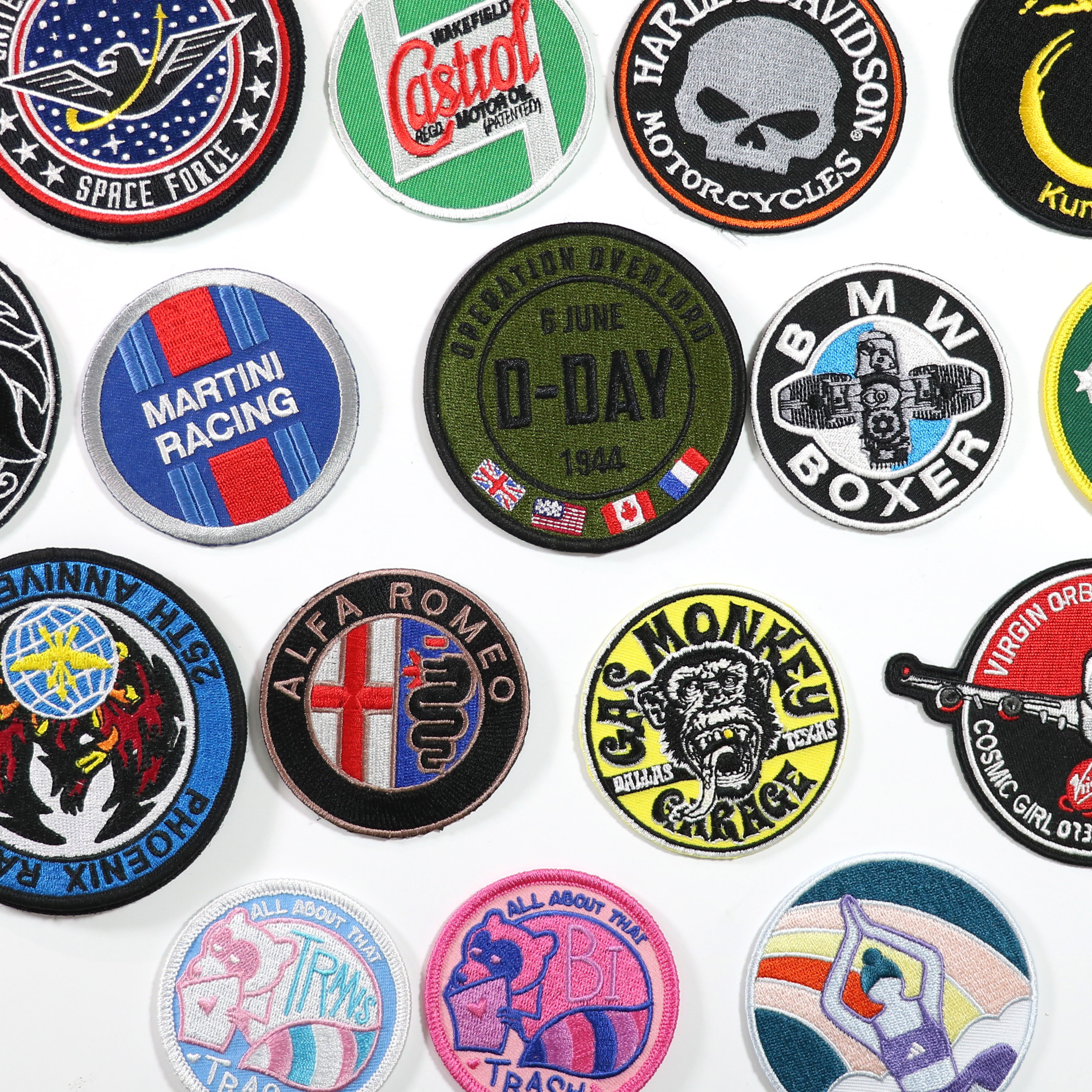 wholesale Custom Embroidery Patches Iron On patches embroidery customization wholesale custom patch logo