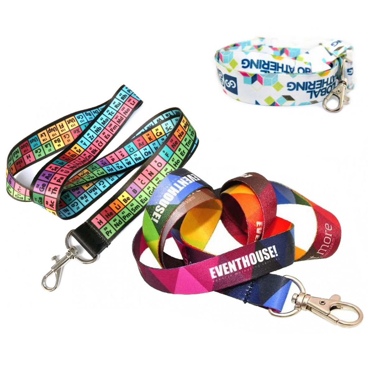 Custom Breakaway Sublimation Keychain Lanyards With Logo Custom Polyester Lanyard lanyards with logo custom