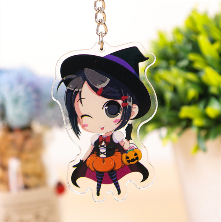 Custom Logo Cute Anime Kpop Acrylic Charm Keychain For Promotion