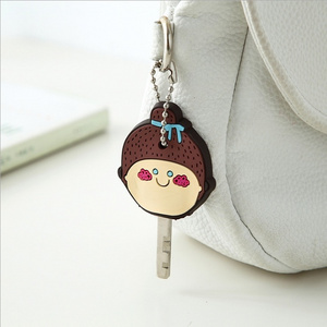 Fashion Customer Design Key Chain Soft PVC Rubber Cartoon Key Cover