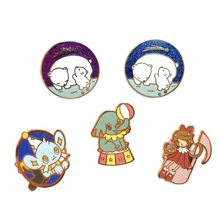 Kunshan Krell Manufacturer Metal Crafts Anime Pins Badge Custom Hard Enamel Pins With Backing Custom Enamel Pin Backing Card