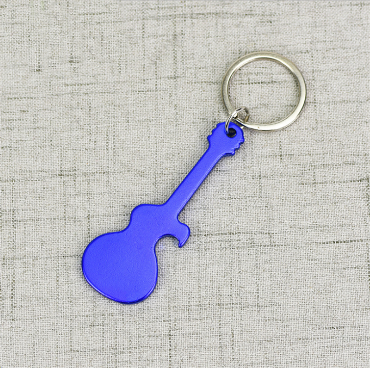 Different Types Cartoon Guitar Keychain Bottle Opener