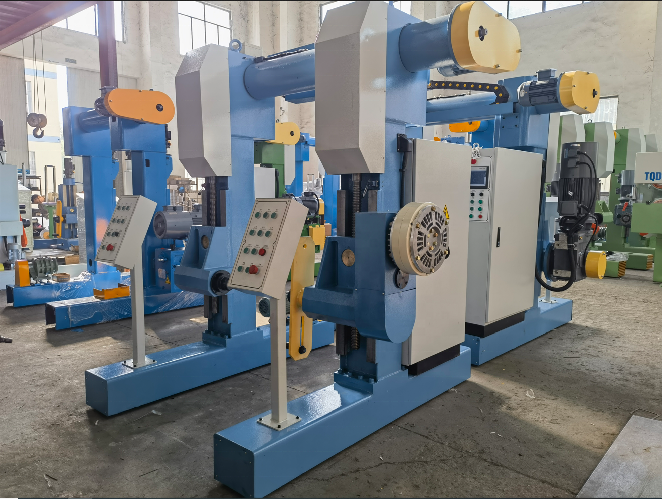 3150mm portal type cable take up machine cable production line