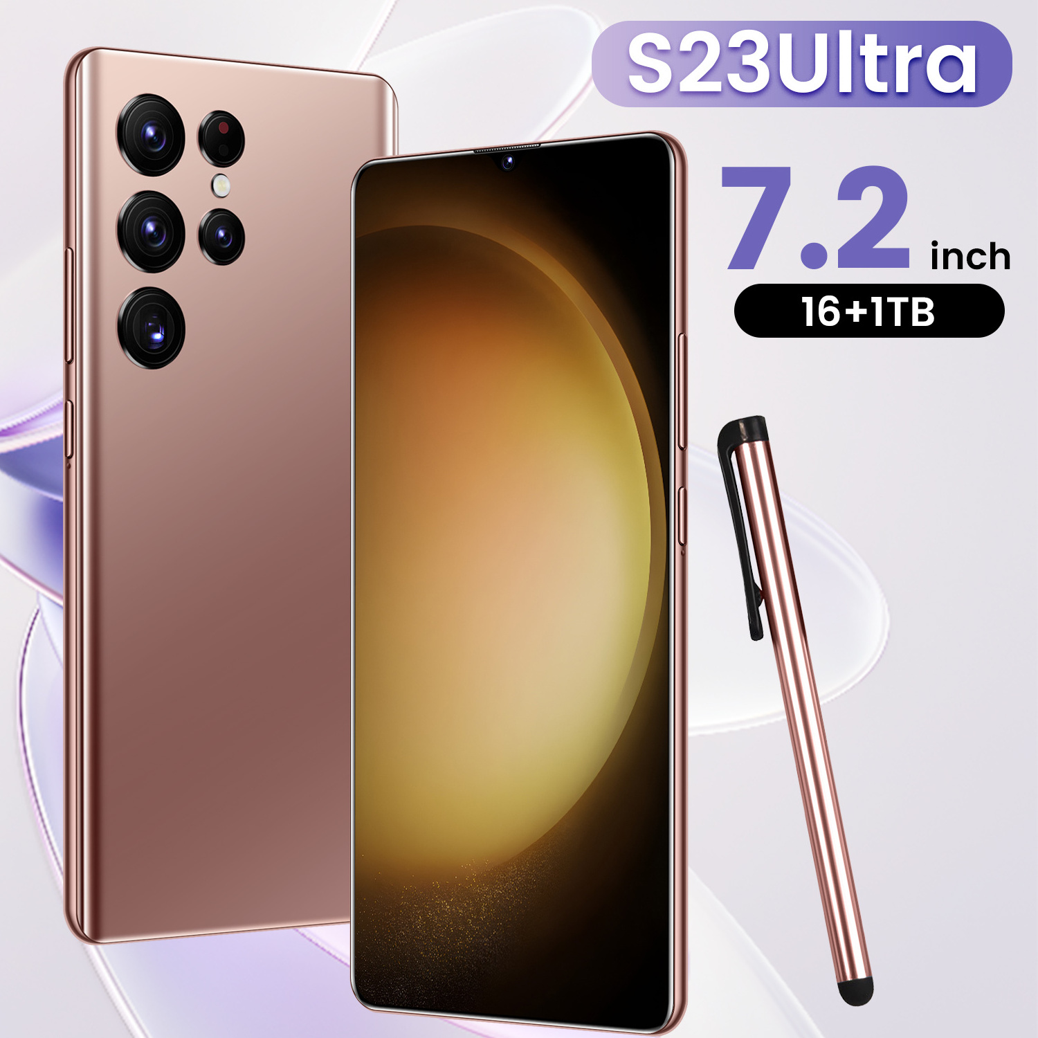 S23  Ultra  Big Screen 7.2 inch 12+512GB original face unlock smart mobile cell phone Android 12 unlock mobile phone