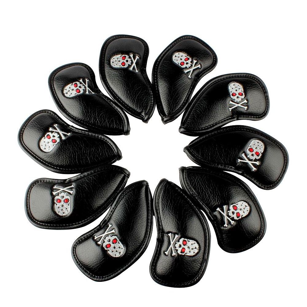 OEM Custom Logo  Golf Club Head Covers Pu Leather Embroidered Golf Iron Cover Golf Headcover