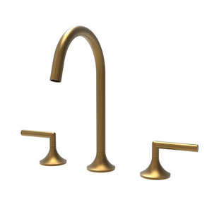 Gold Basin Mixer Dual Handle Solid Brass Bathroom Deck Mounted New Design Faucet For Sink