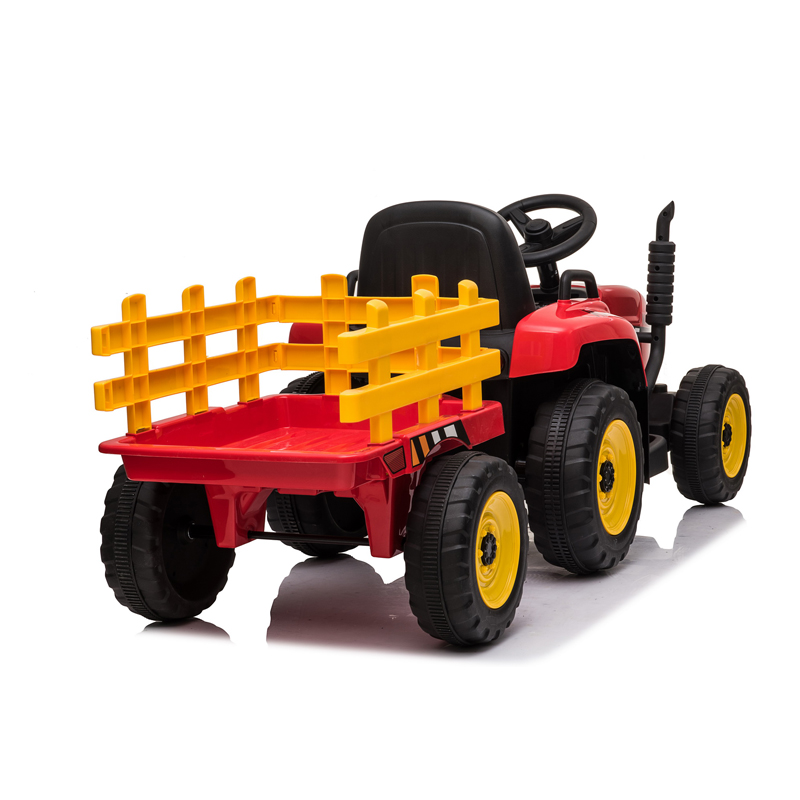 2021 HOT Model New ride on tractor electric kids battery toy car Ground Force Tractor with Trailer