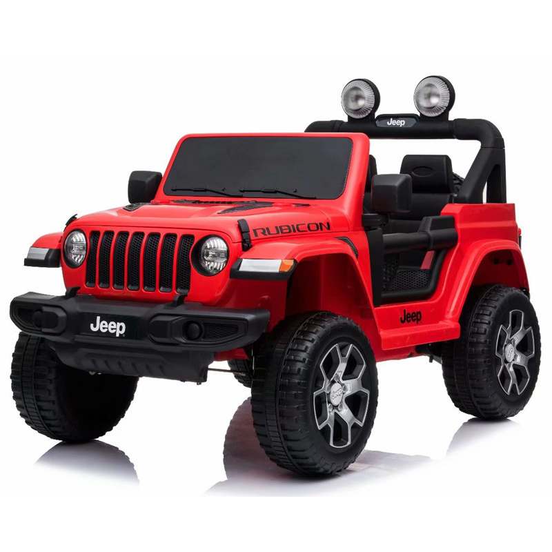 Kids Electric Car 12V Ride On Truck, Battery Powered Toy Car w/ Spring Suspension, Remote Control With LED Ride On Car Kids