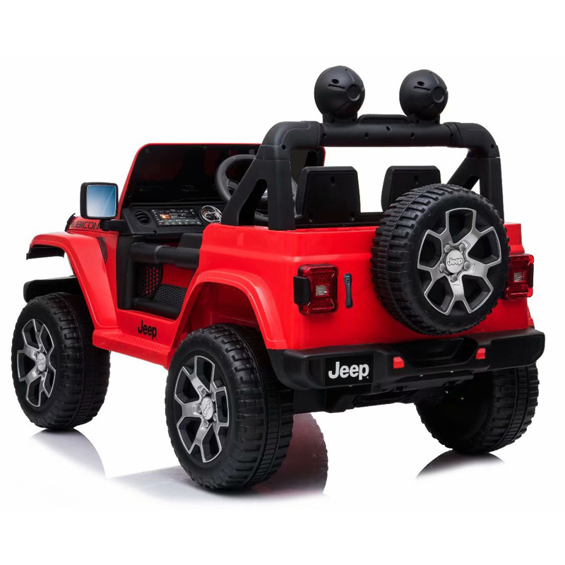 Kids Electric Car 12V Ride On Truck, Battery Powered Toy Car w/ Spring Suspension, Remote Control With LED Ride On Car Kids