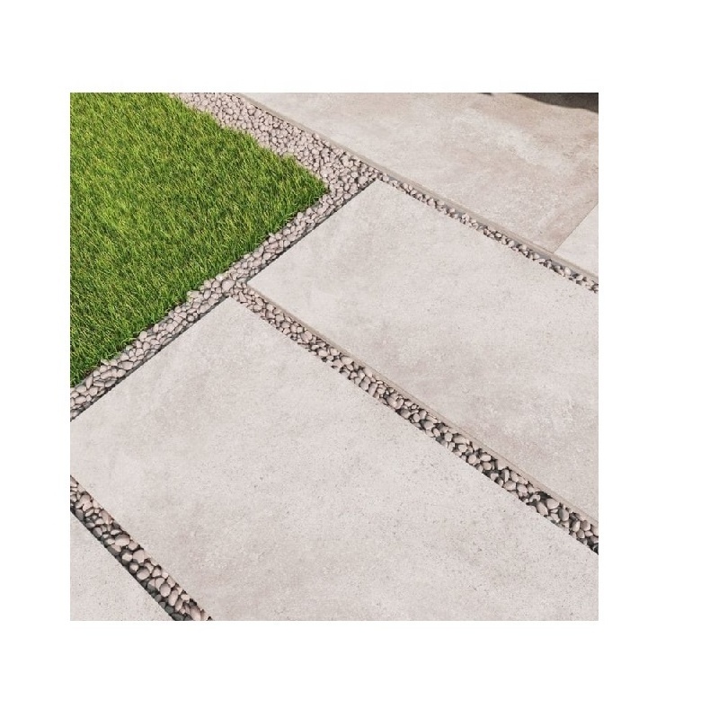 Indian Outdoor Non Slip Driveway Terrace Porcelain Rough Surface 600x600 20mm Basketball Court Outdoor Slip Resistant Floor Tile