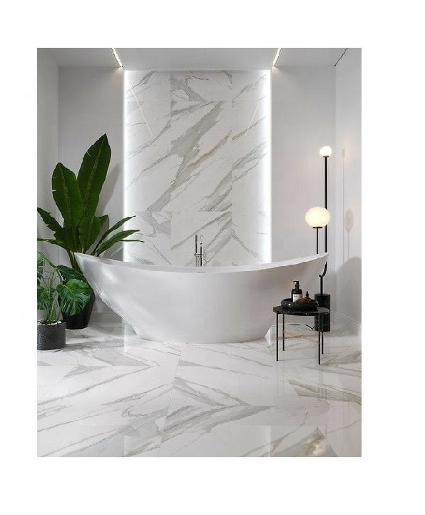 Anti Slip Unbreakable LArge Format 1200x2400 Water Resistance Marble Slab Interior Construction Glazed Tiles