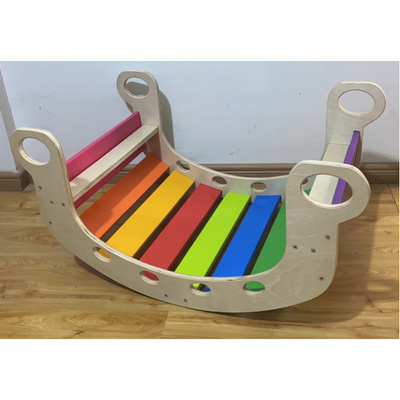 Montessori Rocker Climbing Arch Swing Toy Wooden Toy Children's Balance Board